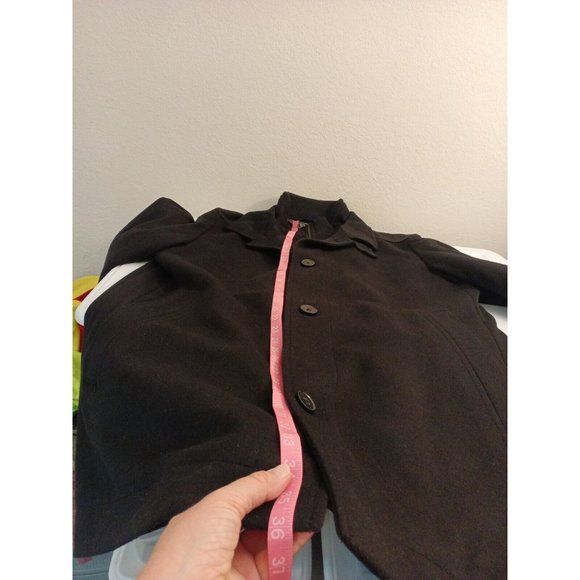 Men's Hugo Boss Cashmere Wool Black Double Layered Jacket Size 44R - Picture 14 of 14